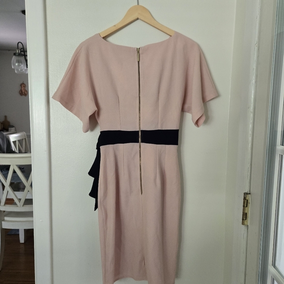 ASOS Closet London Light Pink Kimono Mini Dress Size 4 - Picture 5 of 5